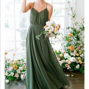 Olive Kaia Chiffon Dress - Revelry - Bridal Size 12
